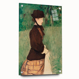 Acrylic print of Edouard Manet's artwork with vibrant hues, ideal for bedroom or dining room decor.