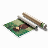 Extra large rolled print of Edouard Manet's floral art, featuring soft pastel shades, ideal for classy bathroom wall art.