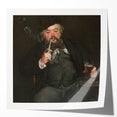 Edouard Manet-inspired floral art on glossy photo print, featuring soft pastel tones.