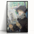 Large abstract wall art featuring a mid-century modernist design in muted black and grey tones, framed in black acrylic.