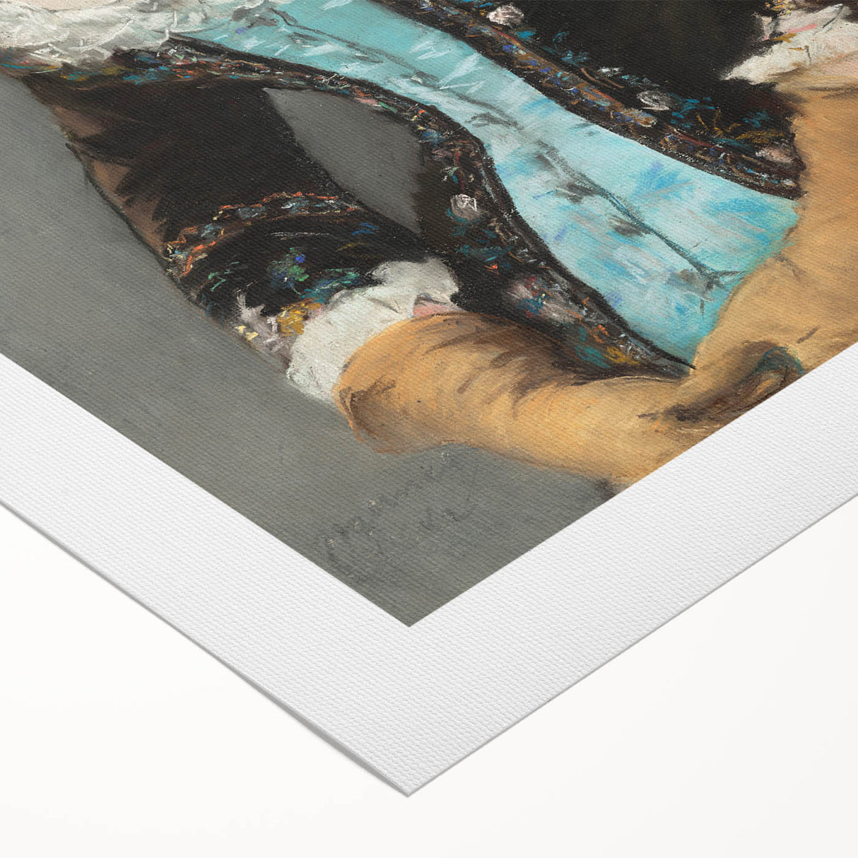 Art deco poster featuring a vibrant color palette on rolled canvas, suitable for dining room decor.