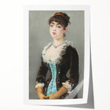 Rolled print of Edouard Manet's floral painting in soft pastel colors, suitable for dining room or bathroom wall art.