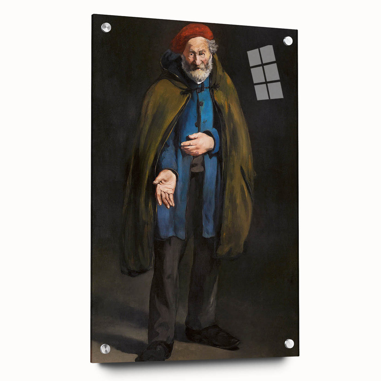 Acrylic print of Edouard Manet's impressionist artwork in soft earth tones, ideal for dining room decor.