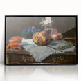 Large abstract wall art depicting a vibrant, multicolored acrylic print in a black frame, ideal for modern art wall decor.