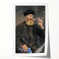 Edouard Manet floral art on rolled print, featuring soft pastel colors, ideal for art wall dining room.