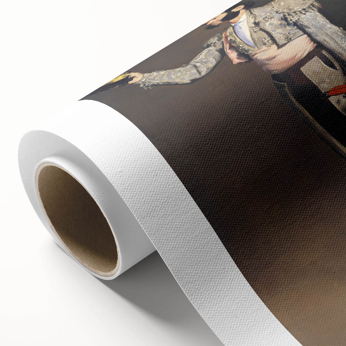 Art deco style poster of Edouard Manet's work on rolled canvas, featuring muted colors, ideal for nursery wall art.