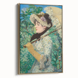 Vintage poster art of a landscape painting in a gold-framed canvas, featuring muted earth tones, ideal for bedroom wall art.
