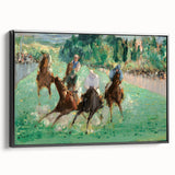 Black and white landscape painting on framed canvas, featuring a vintage poster art style, ideal for bedroom decor.