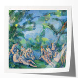 Extra large canvas print of Paul Cézanne's floral still life in muted earth tones, ideal for art wall dining room.