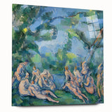 Acrylic print of Paul Cézanne's abstract design in earth tones, ideal for bedroom or dining room art.