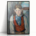 Large abstract wall art featuring Paul Cézanne-inspired designs in muted earth tones on framed acrylic.