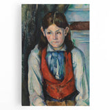 Black and white print of Paul Cézanne's artwork on stretched canvas, ideal for kitchen art.