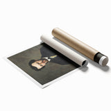 Extra large rolled print featuring a Paul Cézanne floral design in pastel tones.