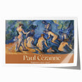 Rolled print of Paul Cézanne's floral artwork in muted greens and browns, ideal for art wall dining room or classy bathroom.