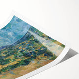 Extra large wall art featuring line art flowers in muted earth tones on a rolled canvas.
