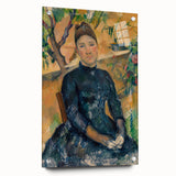 Acrylic print of a Paul Cézanne painting, featuring muted earth tones, ideal for dining room art.