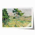 Extra large rolled print of a Paul Cézanne floral painting, featuring vivid green and red tones.
