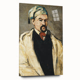 Acrylic print of a large abstract art piece by Paul Cézanne, featuring muted earth tones.