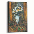 Black and white landscape art painting on framed canvas featuring a vintage poster style, ideal for bedroom wall decor.