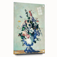 Acrylic print of a Paul Cézanne inspired abstract design in muted earth tones, ideal for dining room art.