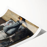 Extra large wall art featuring line art flowers in muted tones on a rolled canvas, suitable for large living room decor.