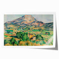 Extra large rolled canvas print of a Paul Cezanne floral artwork in soft color tones, ideal for art wall dining room.