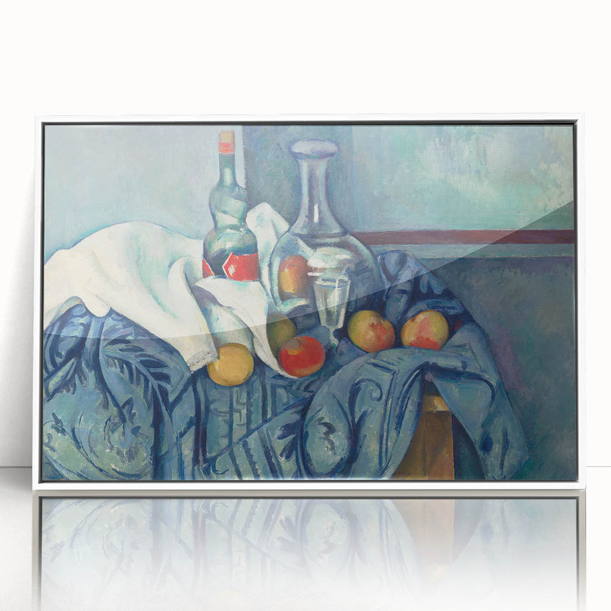 Acrylic print of a Paul Cézanne painting featuring muted earth tones, ideal for modern art wall decor or a nursery.