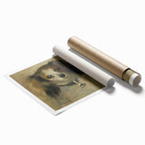 Extra large rolled print of a floral art by Pierre-Auguste Renoir in pastel shades, suitable for classy bathroom wall art.
