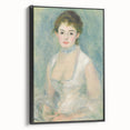 Black and white framed canvas depicting a vintage landscape scene, ideal for bedroom wall decor.