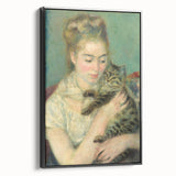 Black and white framed canvas of a vintage landscape painting, ideal for bedroom wall art.
