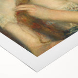 Art deco poster featuring a Pierre-Auguste Renoir design in soft pastel shades on rolled canvas.