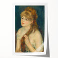 Rolled print of Pierre-Auguste Renoir's floral artwork in soft pastel shades.