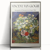 Mid-century modernist art featuring a Vincent van Gogh-inspired design in vibrant colors on a framed acrylic print.