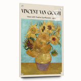 Acrylic print of a Vincent van Gogh painting featuring vibrant blues and yellows, ideal for bedroom or dining room decor.