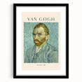 Colorful abstract art print featuring a Van Gogh-inspired design in vibrant hues on a large framed canvas.
