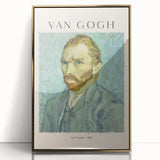 Vincent van Gogh-inspired framed acrylic print featuring bold strokes in vibrant yellow and blue.