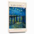 Side view of a Vincent van Gogh inspired acrylic glass print with vivid colors, ideal for dining room decor.