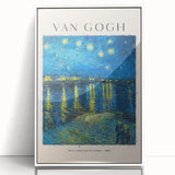 Acrylic print of Vincent van Gogh's artwork in art deco style, featuring vibrant colors, ideal for modern art wall decor.