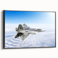 Black and white framed canvas depicting a vintage airplane, ideal for bedroom wall art with a minimalist style.