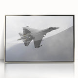 Mid-century modernist art of a silver airplane on acrylic, featuring cool blue and gray tones, ideal for nursery wall art.