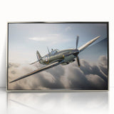Large abstract wall art featuring a silver airplane on a framed acrylic, in mid-century modernist style.