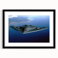 Extra large abstract art print of colorful airplanes, textured finish on a black framed canvas, ideal for living room decor.