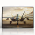 Large abstract airplane design in black and white on framed acrylic, suitable as mid-century modernist dining room art.