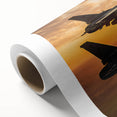 Art deco poster of a vintage airplane in flight, rendered in sharp monochrome, perfect for nursery wall art on rolled canvas.