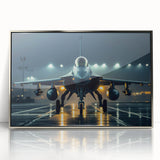 Large abstract wall art featuring a mid-century modernist airplane design in silver tones on a framed acrylic panel.