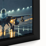 Extra large framed canvas featuring a textured, colorful abstract design with black accents, suitable for living room decor.