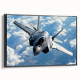 Black and white vintage airplane poster art on framed canvas, ideal for bedroom wall decor.