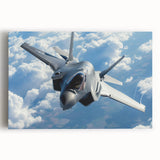 Black and white photo of an airplane on stretched canvas, suitable for kitchen wall art.