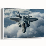Framed canvas featuring a vintage airplane design in black with colorful accents, ideal for a study room or office.