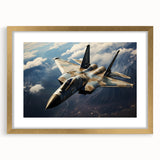 Textured abstract art print of an airplane, rendered in gold and black tones on a framed canvas, suitable for bedroom art.